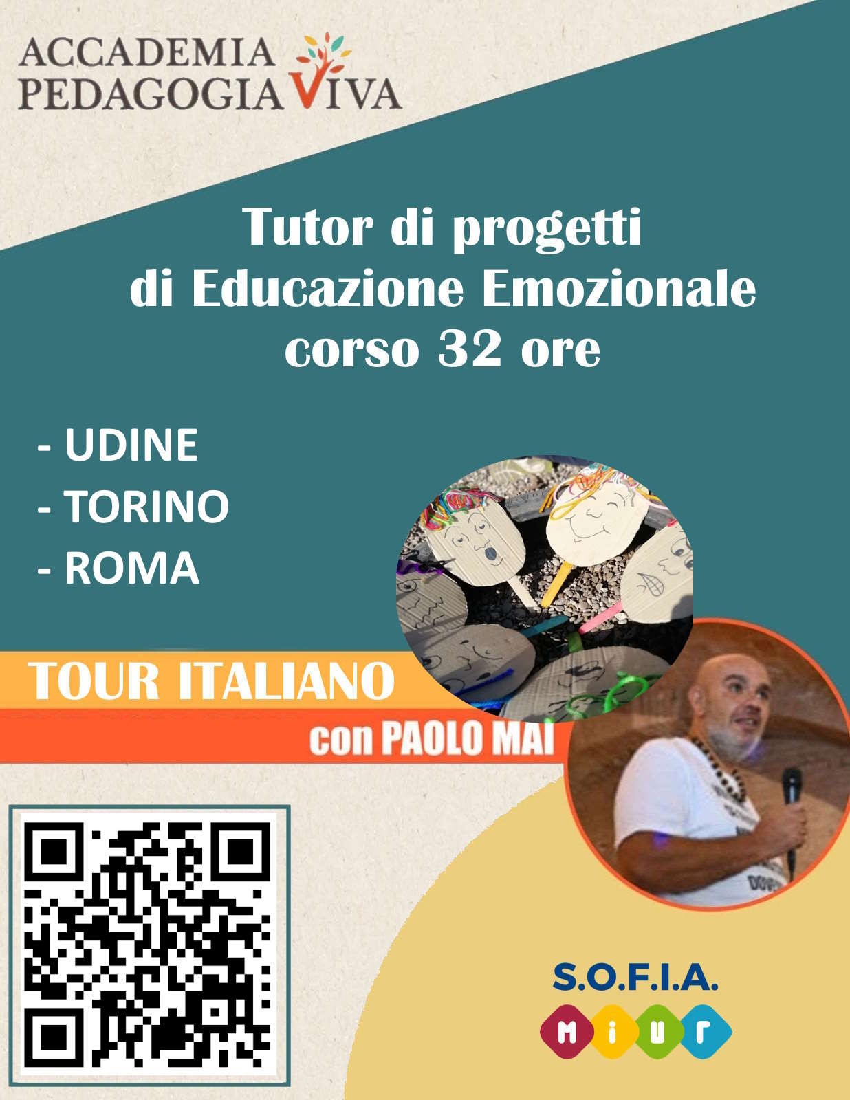 Tutor di progetti di Educazione Emozionale [corso 32 ore ] - tour italiano 2024-2025