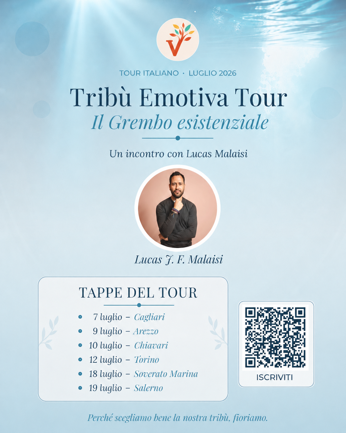 Tribù Emotiva : Il Grembo esistenziale – Tour Italiano con Lucas Malaisi 
